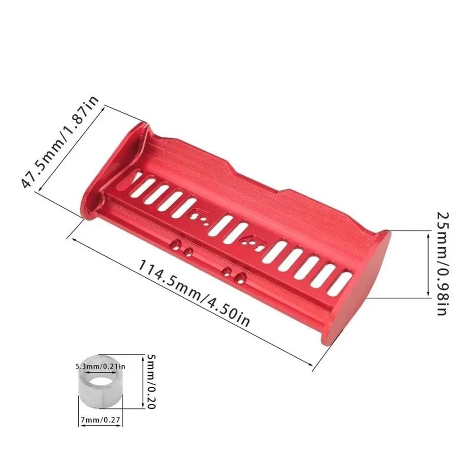 ala Trasera Metal para MJX para Hyper GO 14209 14210 H14BM 1/14 RC Coche