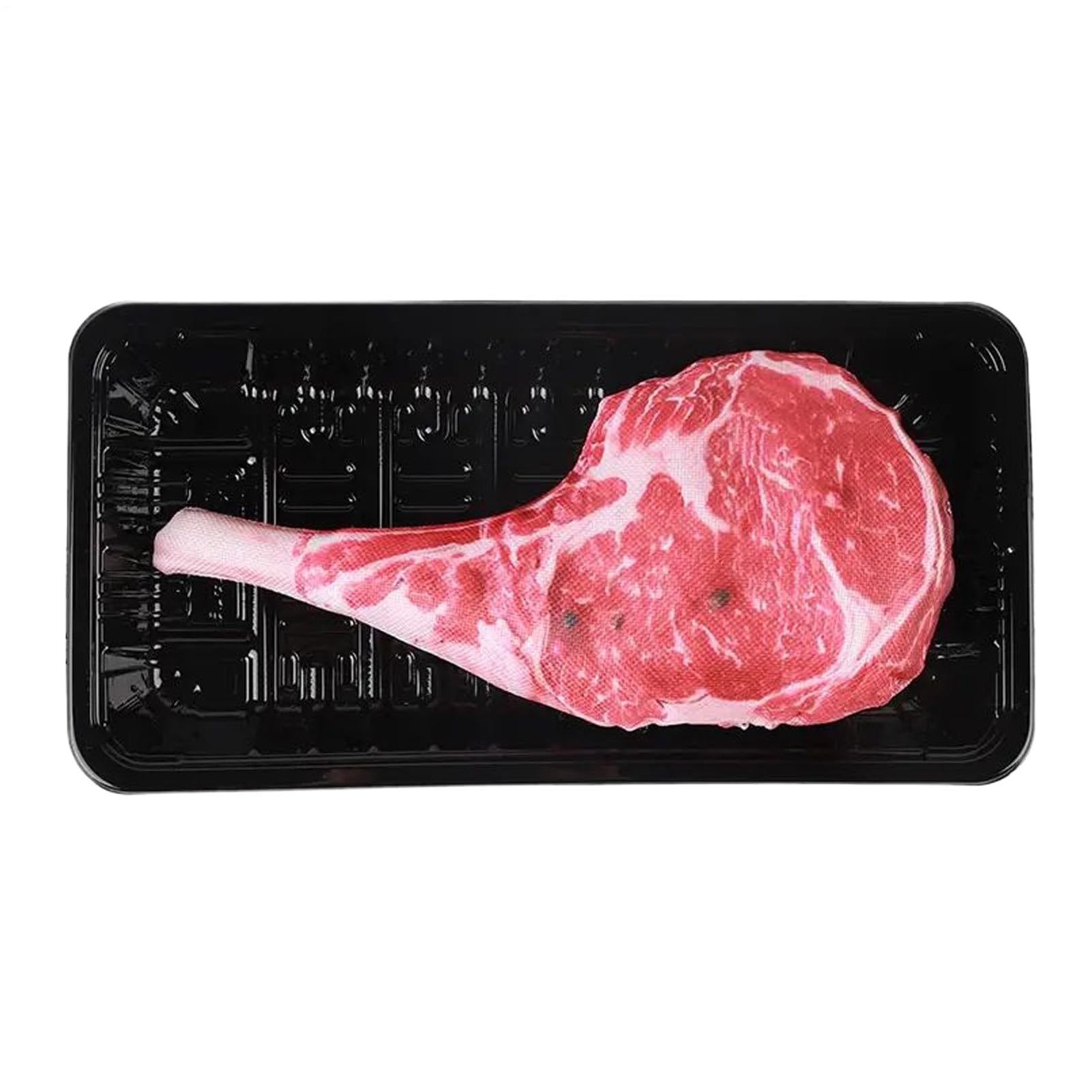 Qkbuza Squeaky Dog Chew Toys - Puppy Squeaker Doll With Steak Shape | Tough Bite-Resistant Pet Fetch Toys For Medium And Large Puppy