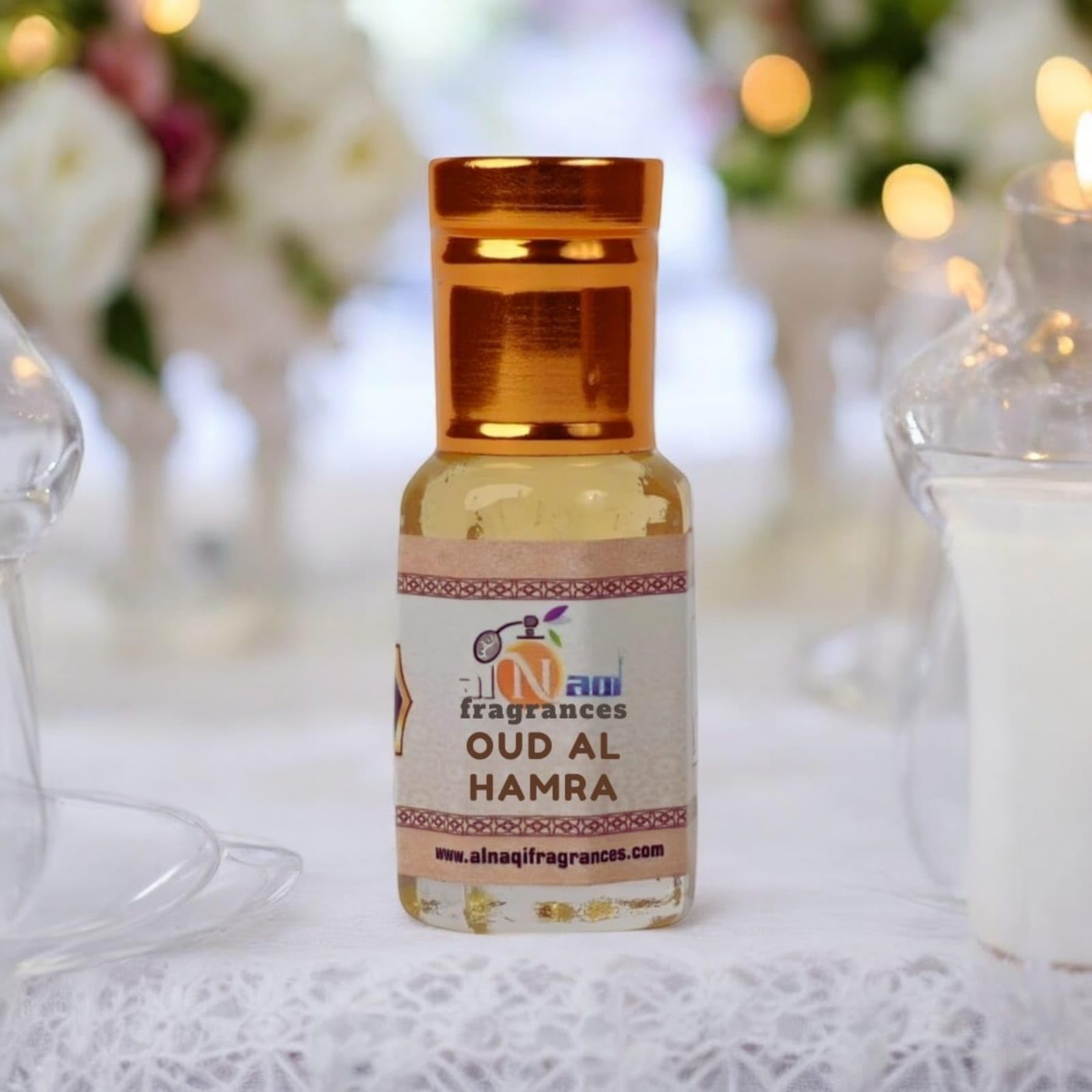 Alnaqi Oud Al Hamra Attar -6 ml | Alcohol Free| Pack Of 1 | Original & Long Lasting Fragrance | Most Wanted Arabian Aroma |Unisex |