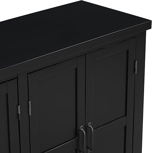 Miniatura 160 de Aparador moderno y elegante con patas y asas de metal dorado y estante ajustable, mesa consola clásica de 60 pulgadas, mesa de sofá, mesa de entrada