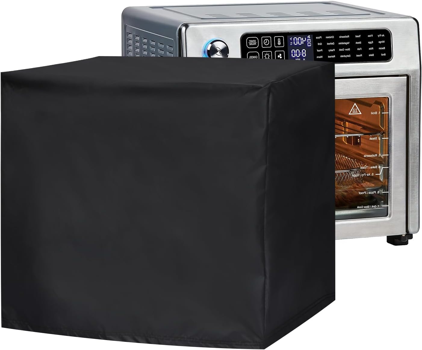 Waterproof Air Fryer Cover for 10-26 Quart Extra Large Instant Pot Toaster Oven Electric Pressure Cooker Rice Cooker, Countertop Appliances Dust Cover, Black Waterproof Air Fryer Cover for 10-26 Quart Extra Large Instant Pot Toaster Oven Electric Pressure Cooker Rice Cooker, Countertop Appliances Dust Cover, Black