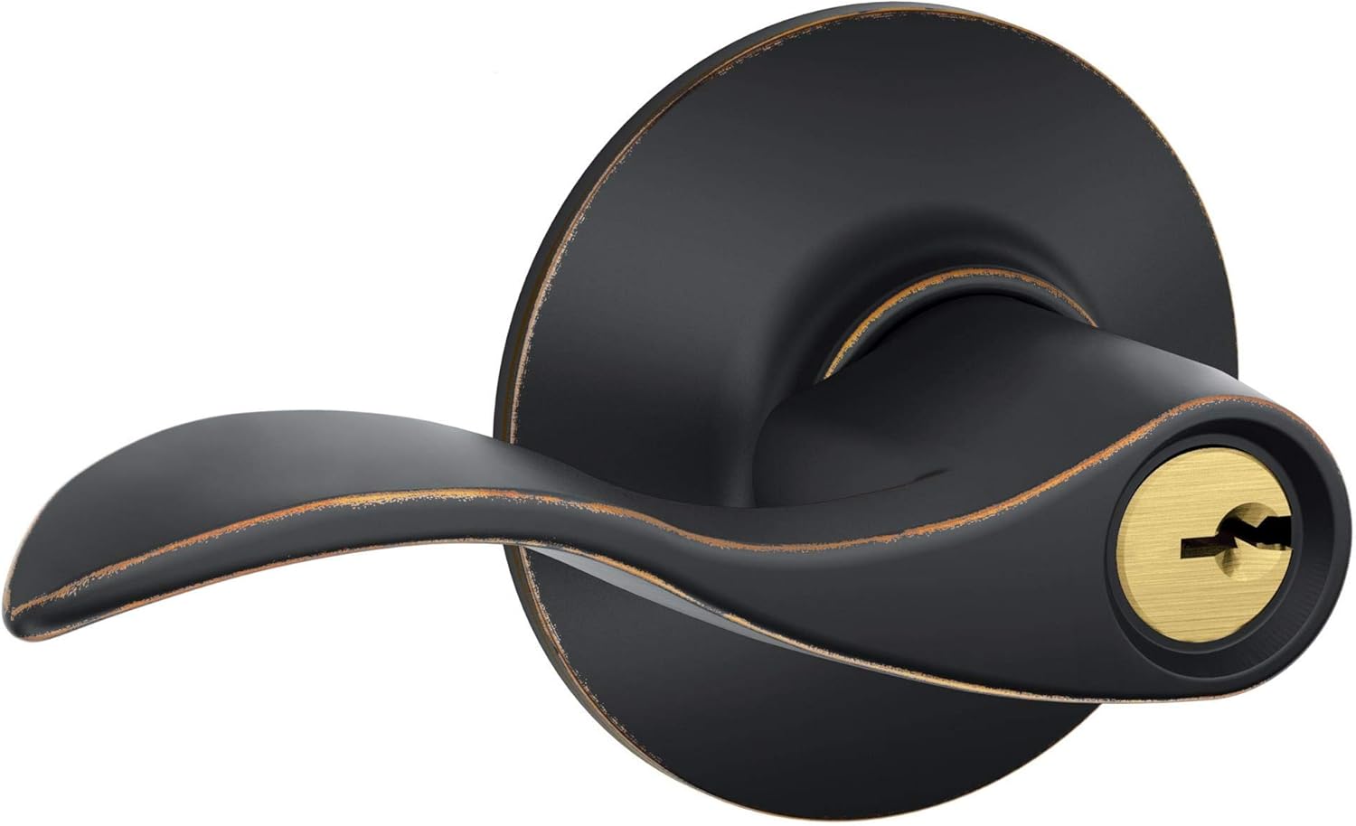 Schlage F51VACC716 F51A V Acc 716 Accent Entry Lever, Aged Bronze