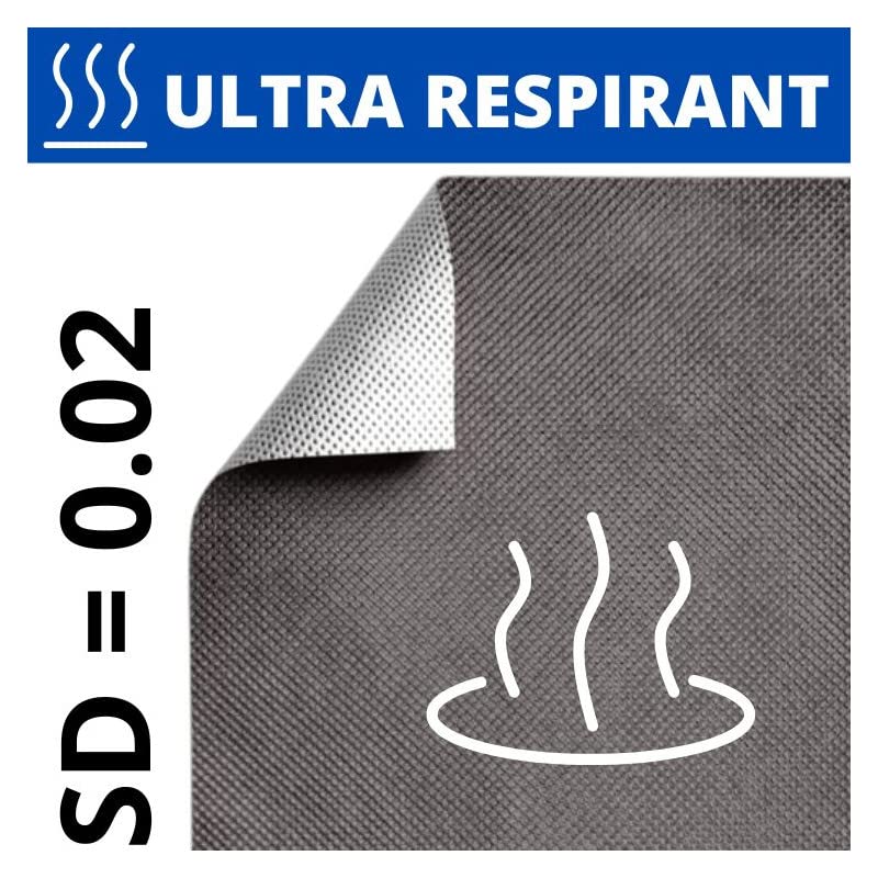 Rouleau écran de sous toiture triple couches 150g/m² HYGROV+ HPV pare-pluie pour isolation HPV light - Haute perméabilité à la vapeur d'eau - résistance aux UV 3 mois (75m²) - rouleau(x) de 75m²