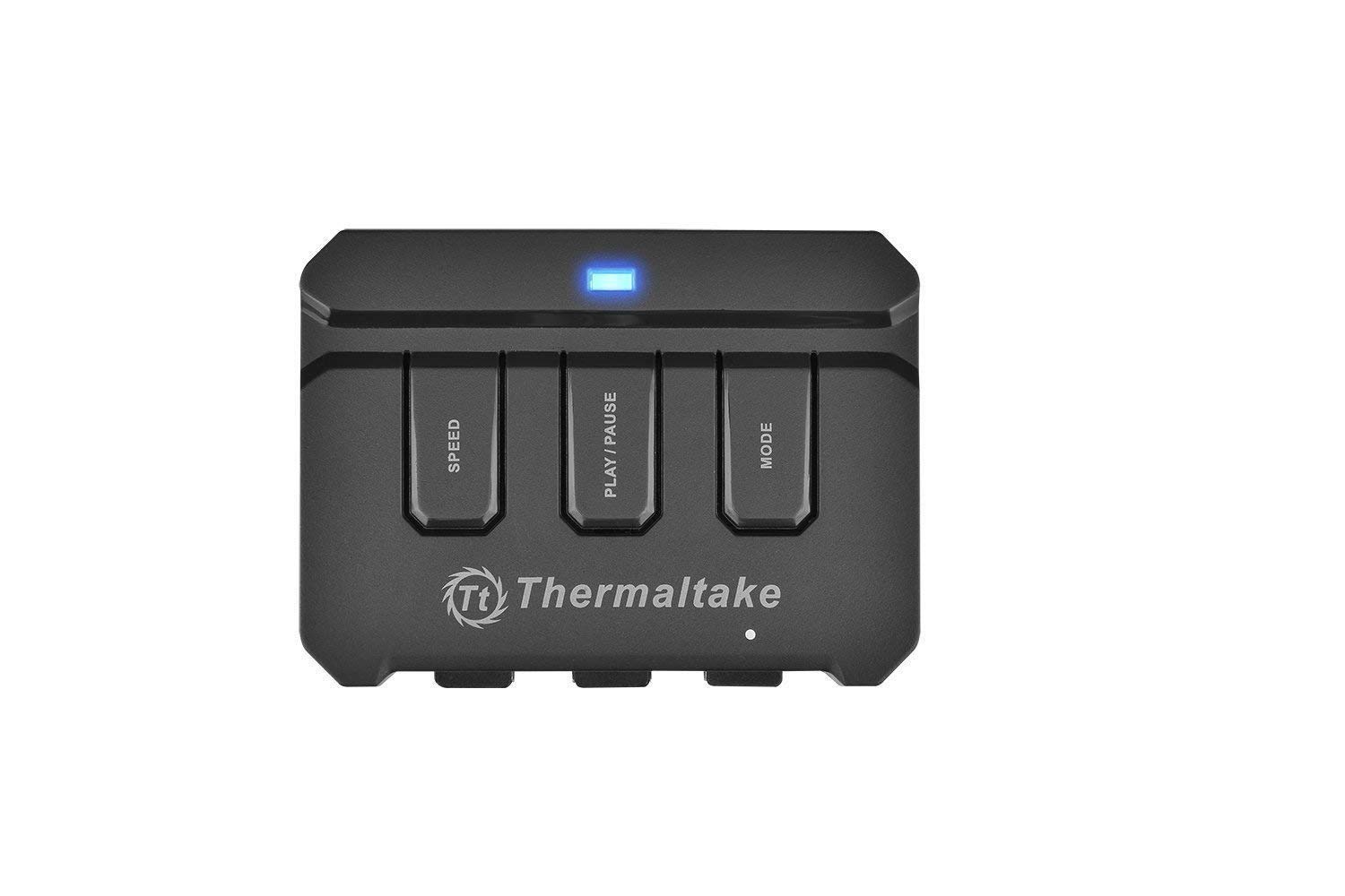 Thermaltake Riing 14 LED RGB - Pack de 3 Ventiladores, Color Negro