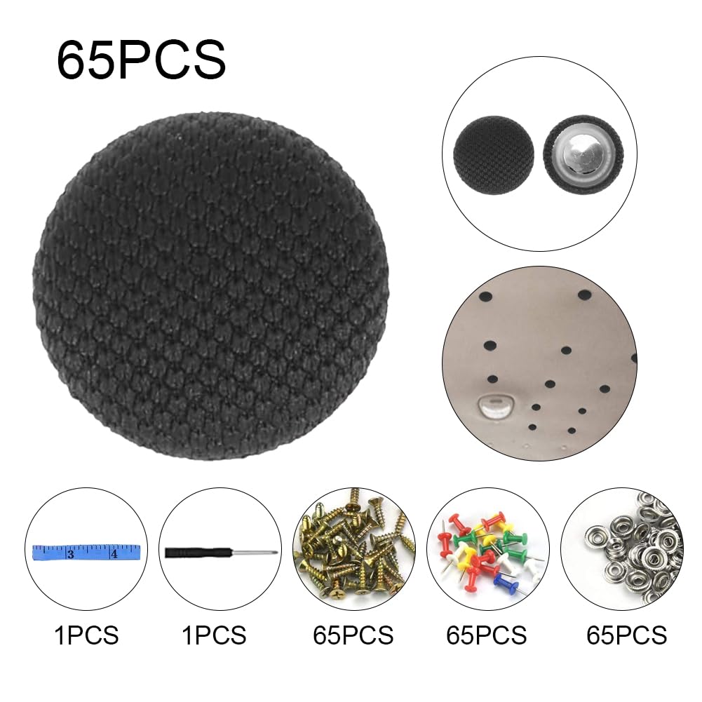65Pcs Kit Riparazione Cielo Auto, Vite Per Riparazione Tetto Auto, Rivetti per Riparazione Tetto Auto, Universali Riparazione Rivetti Pulsante con Vite, Ripara Cielo Auto Set Riparazione Cielo Auto