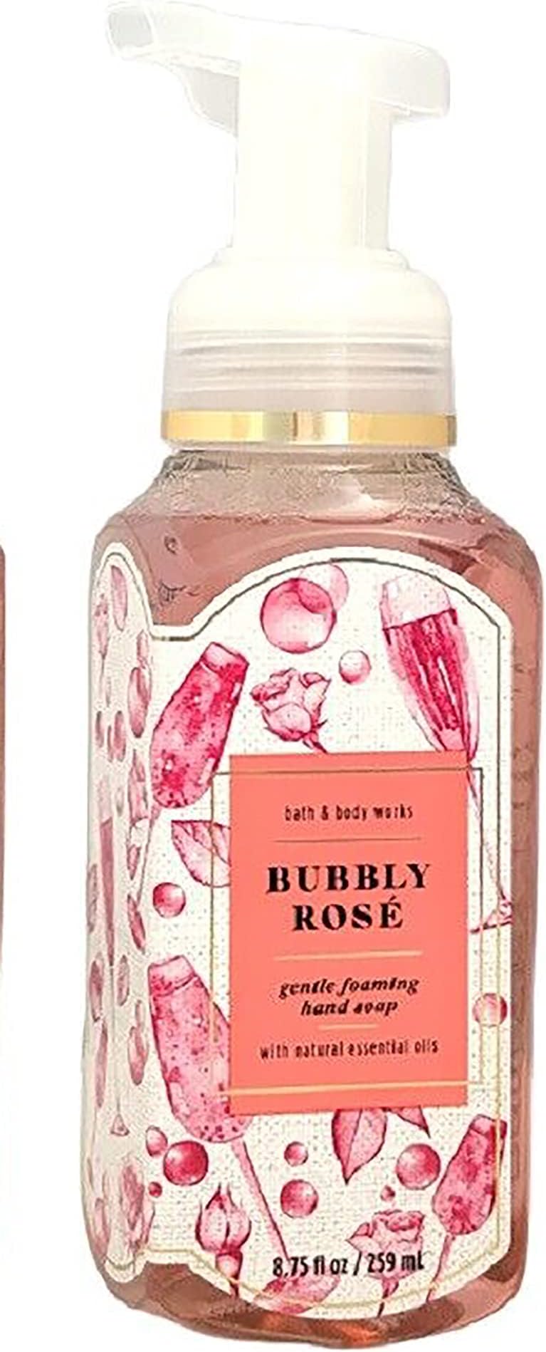 Bath & Body Works Bubbly Rose Gentle Foaming Hand Soap 8.75 oz (Bubbly Rose)