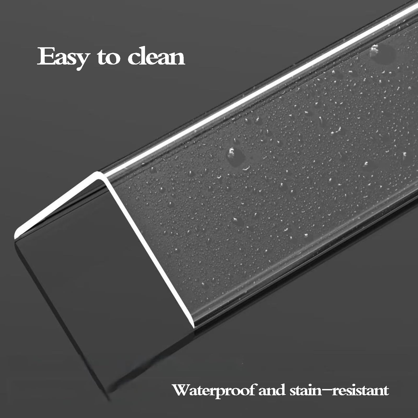 Perfil Angular Autoadhesivo,Protector Esquinas Pared PláStico Transparente,Resistente Al Agua,No Es FáCil Ponerse Amarillo,para Cocinas De Restaurantes,Hospitales