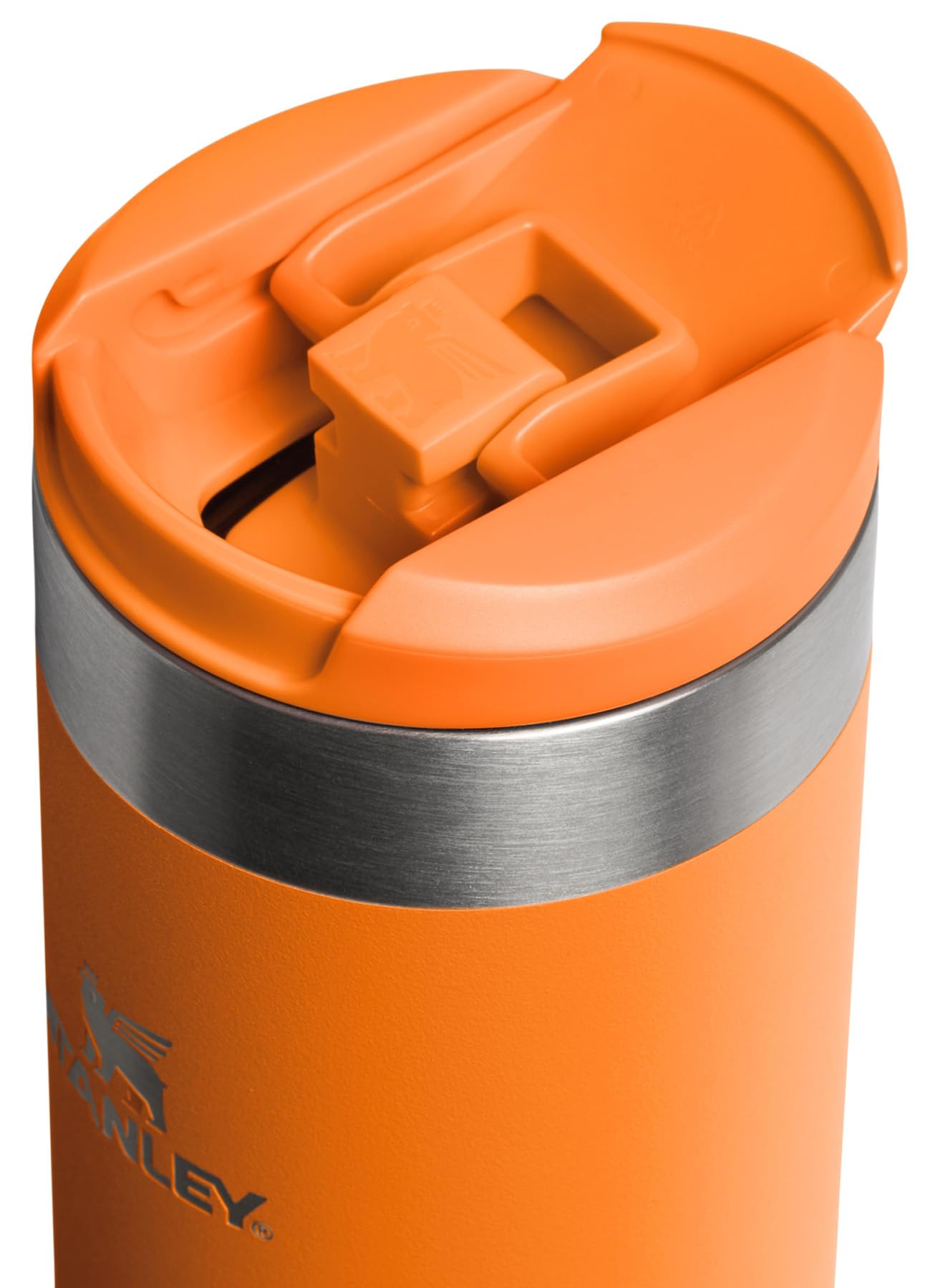 Stanley 1913 Aerolight Transit Termo Cafe para Llevar 0.47L - Mantiene el Calor Durante 8 Horas - Compatible con Soporte para Coche - Taza Café Antifugas - Apta Para Lavavajillas - Goldenrod Coral