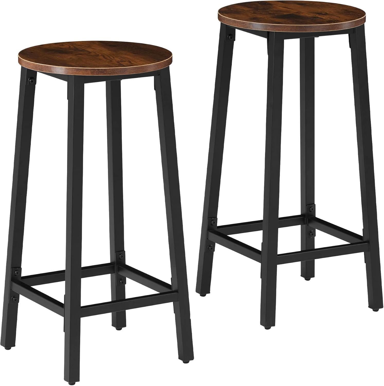 TecTake 800963 2 Bar stools Kitchen island wooden breakfast bar