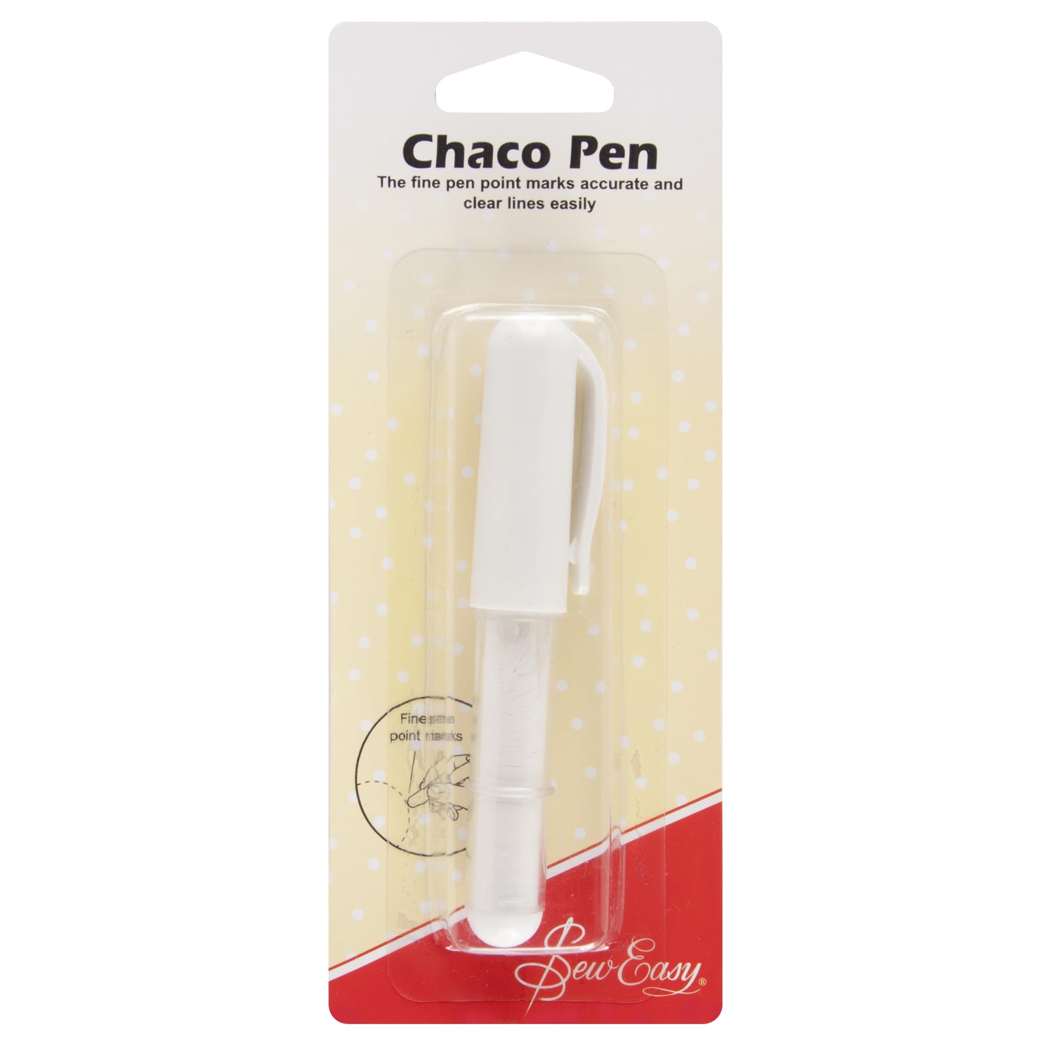 Sew Easy Quilters Chalk Pen: White