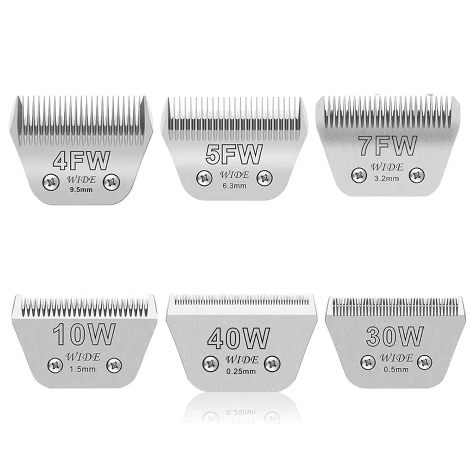 Cuchilla Ancha Desmontable for Animales, Compatible Con Andis, Compatible Con Wahl, KM Clippers, Cuidado De Mascotas, Perros, Ovejas, Caballos Y Cerdos(7FW)