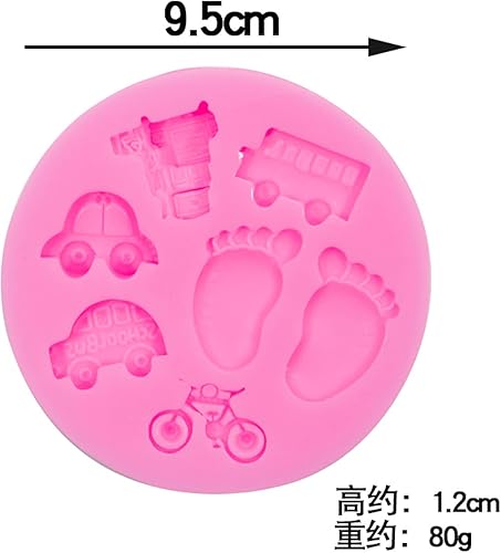 Miniatura 2 de Fondant Molds Trolley Toy Cake Decoration Fondant Chocolate Mold 1 Set Of 2 Pieces
