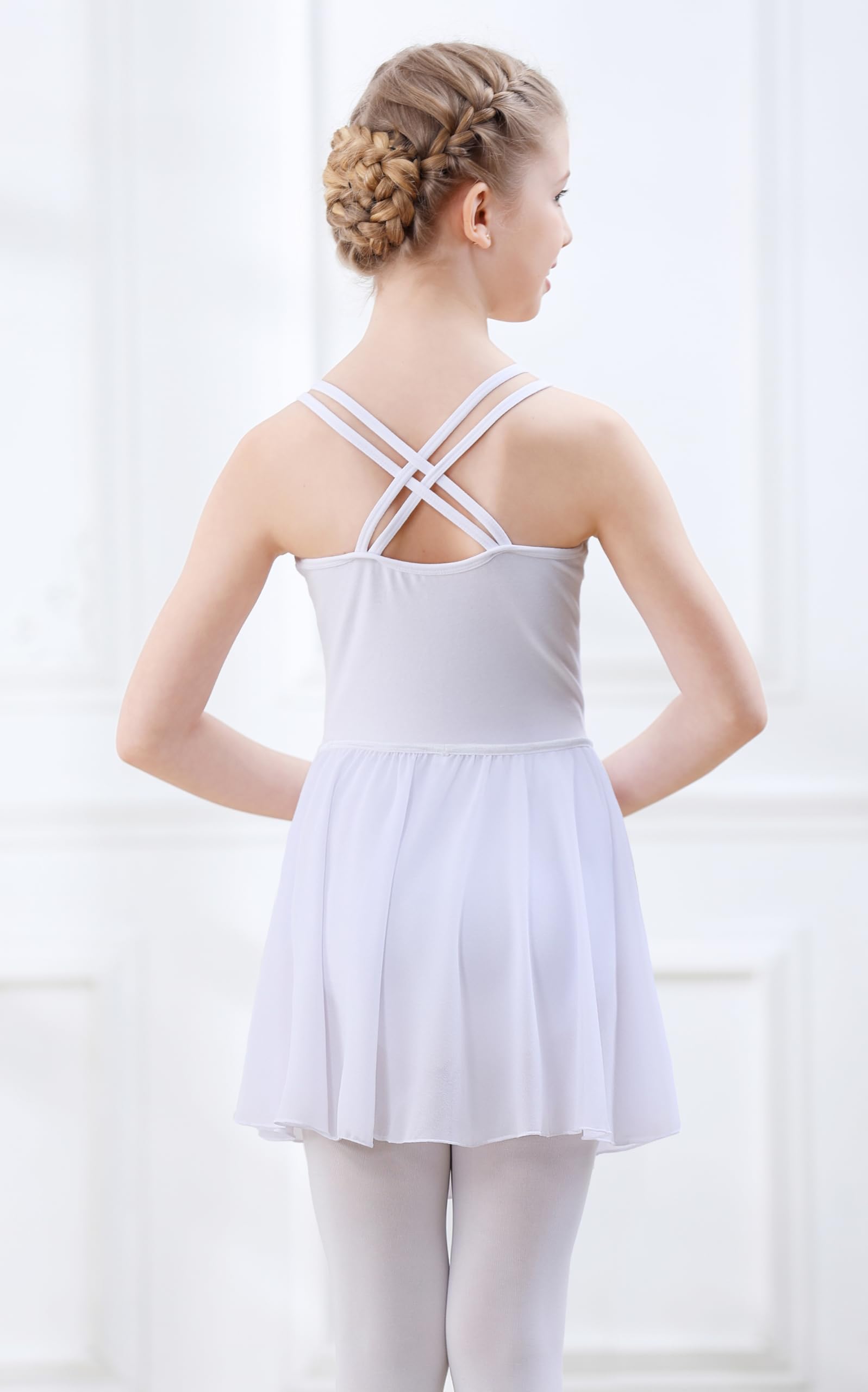 Ballettkleid Ballettkleidung Turnanzug Mädchen Baumwolle Tanzkleid Ballett Trikot Ballettrock Gymnastikanzug