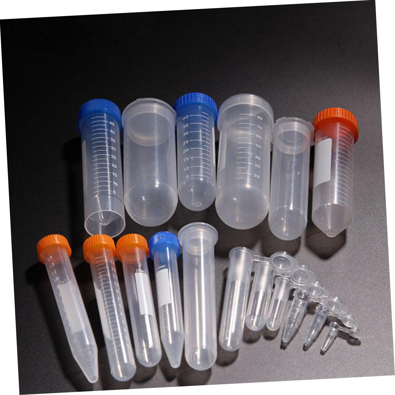 PLAFOPE 100pezzi Provette Da Centrifuga Da Tappi Vite Realizzate in Materiale Pe Per Campioni Liquidi Adatte Laboratori e Attrezzature Ospedaliere