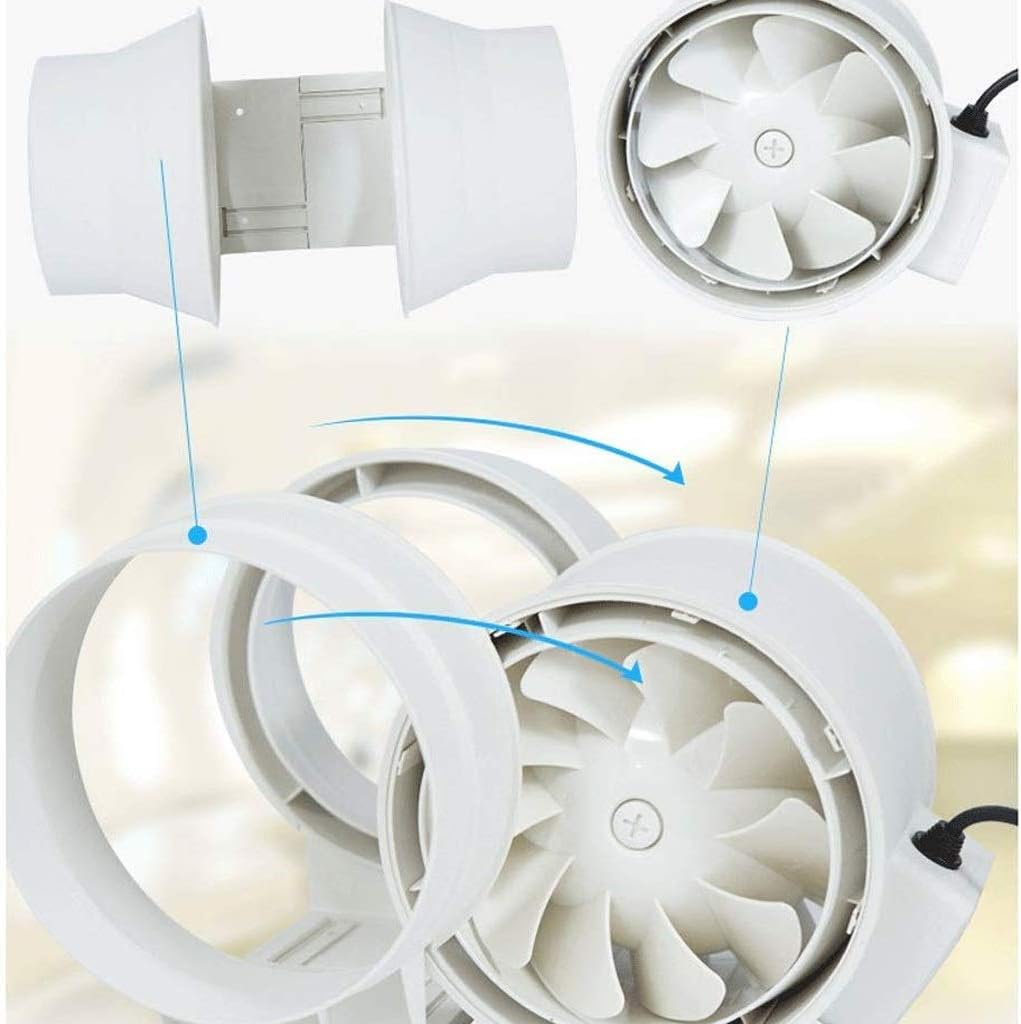 Exhaust Fan, Duct Fan Grow Tent Exhaust Fan System Greenhouse Home Shop Mall Office Basement