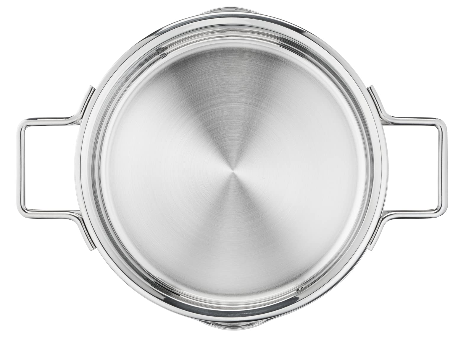 Tefal Nordica 8-teiliges Kochgeschirr-Set, Stielkasserolle 16 cm + Kochtöpfe 18/20/24 cm aus Edelstahl + Glasdeckel, Ausgießer, einfaches Abtropfen, Induktion, H852S855