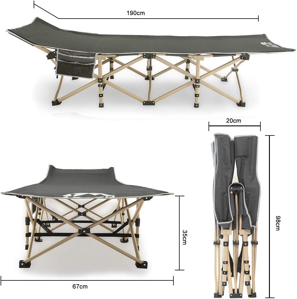 Camping Cot, 450LBS(Max Load), Portable Folding Outdoor Bed with Carry Bag for Adults Kids, Heavy Duty Cot for Traveling Gear Supplier, Office Nap, Beach Vocation and Home Lounging : Sports & Outdoors