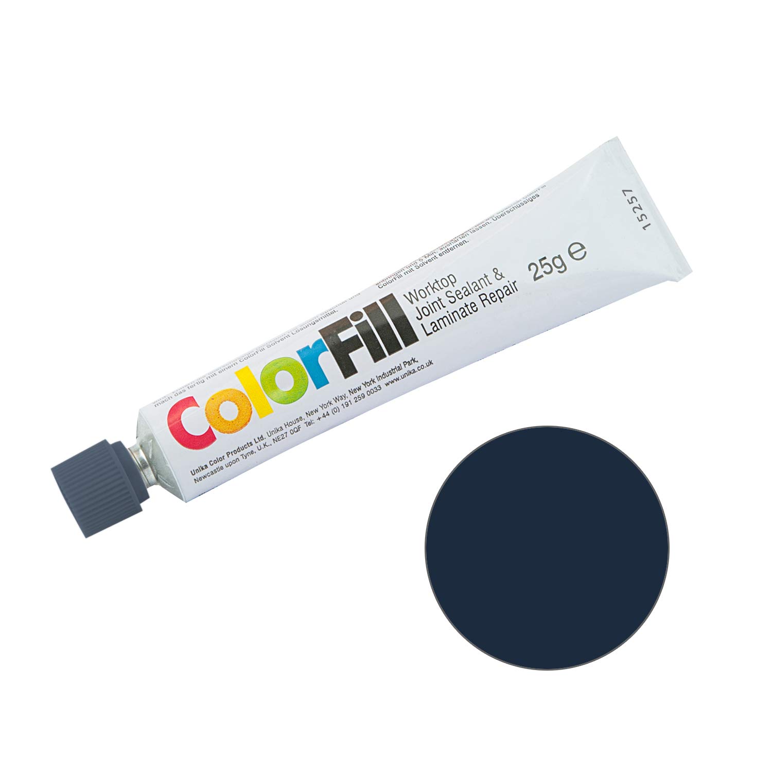 Unika ColorFill Laminate Worktop Joint Sealer Compound Repair Sealant (CF212 Midnight)