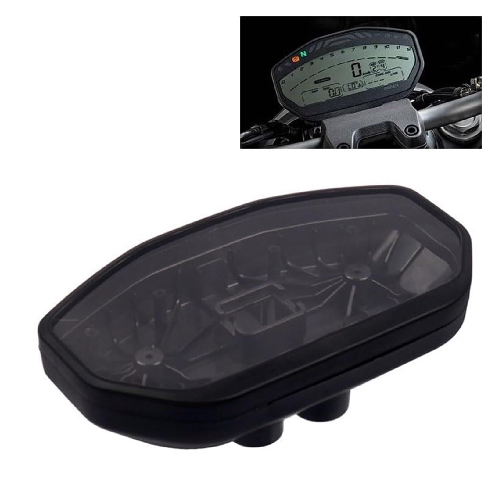 for Monster, 821 2014-2019 M1200S Moto ABS Strumento Misuratore Copertura Tachimetro Custodia Contachilometri Calibro Contagiri Custodia Coperchio dell'alloggiamento del tachimetro
