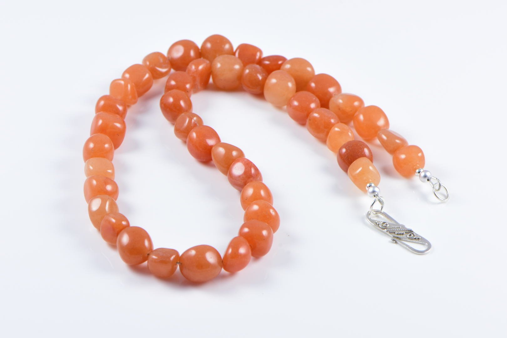 collana da donna in stile classico con gemme semi-preziose di agata da 48,2-50,8 cm di lusso realizzata a mano/annodata a mano
