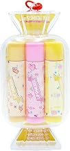 Lip Balm Gift Set – Sweet Trio (Cream Soda, Cotton Candy, Pink Lemonade) – 3 x Fun Flavoured Lip Balms for Kids & Teens – Ideal Stocking Filler or Party Bag Filler