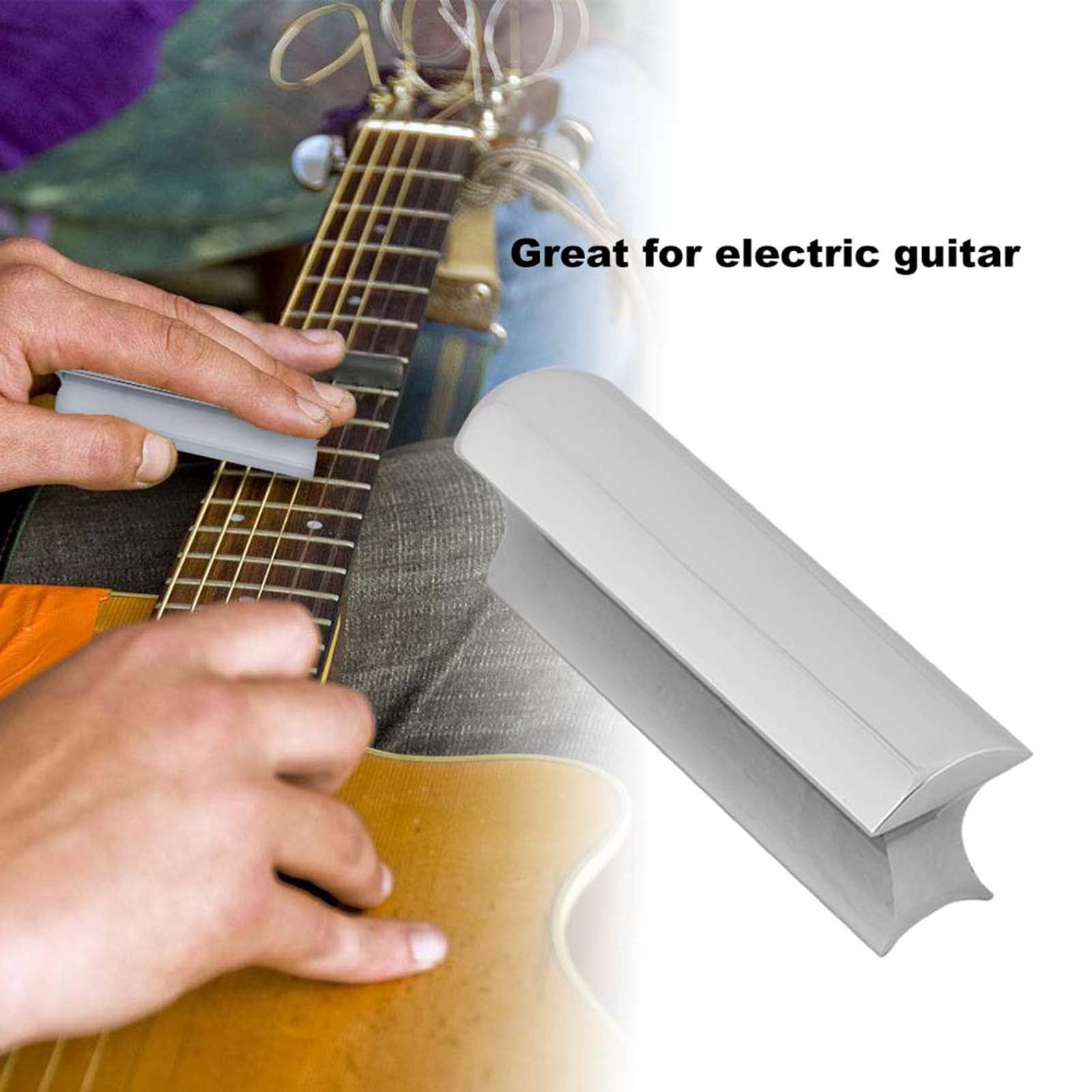ELECTRIC GUITAR SMOKY STAINLESS STEEL SLIDE STRINGS SILVER FOR PROFESSIONALS