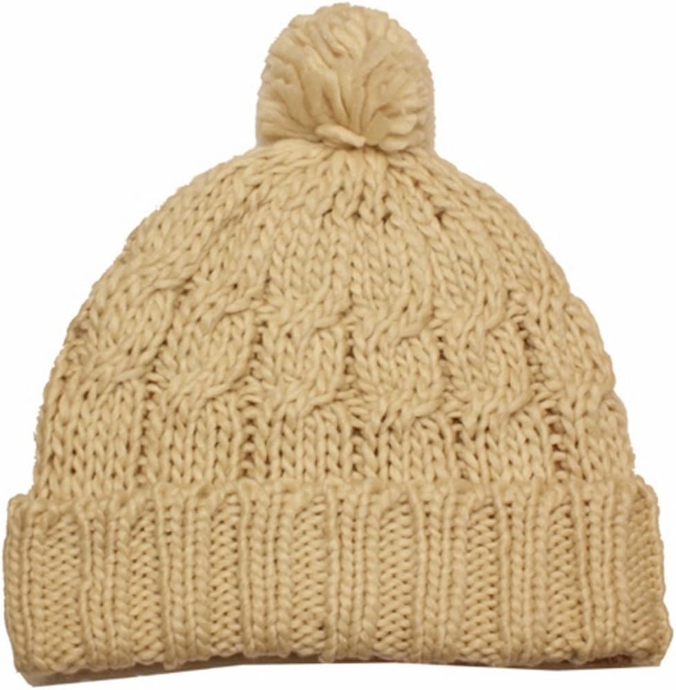 Sakkas Pom Pom Cable Knit Cuffed Winter Beanie/Hat/Cap (8 Colors)
