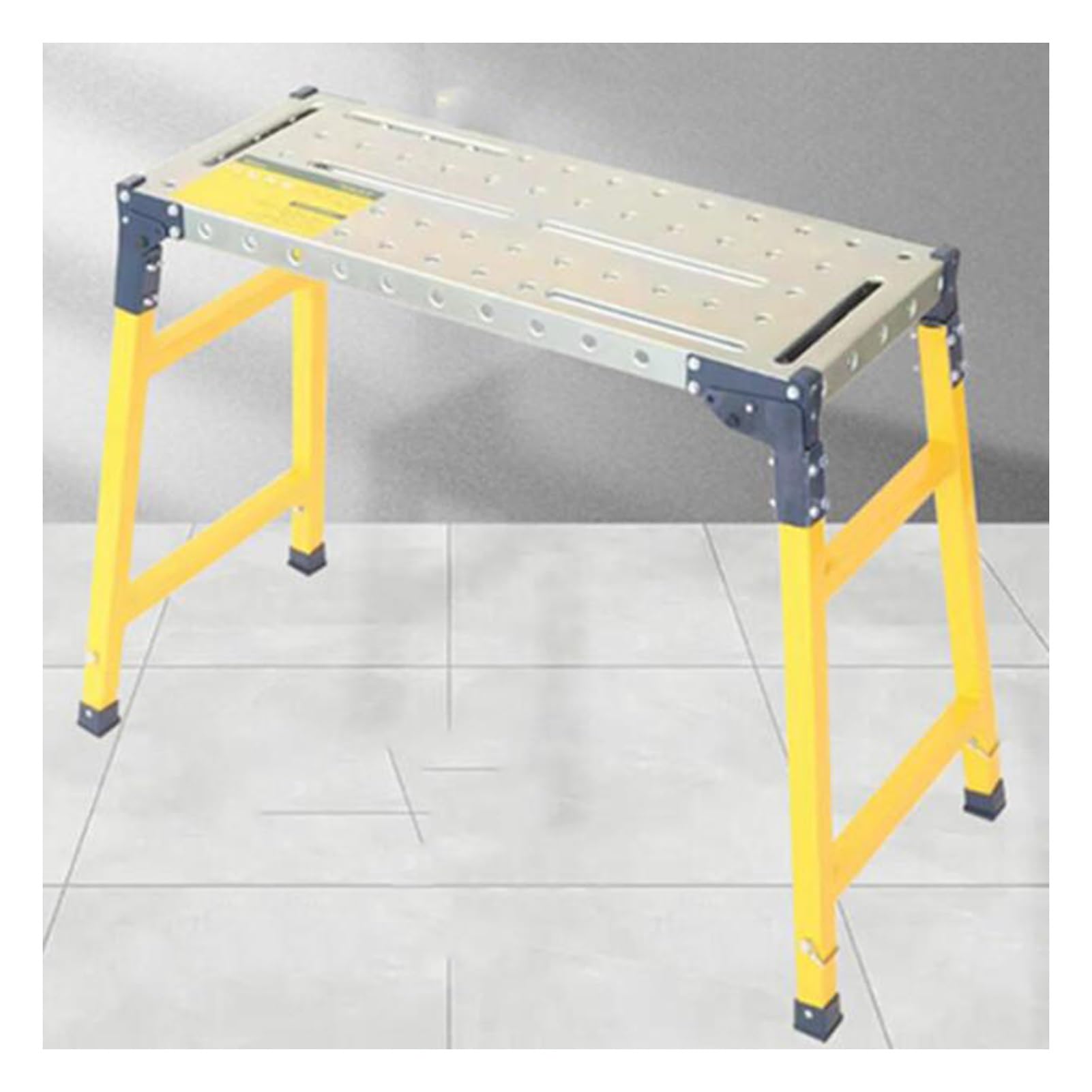 Piattaforma Di Lavoro Portatile, Sgabello Pieghevole In Ferro For, Impalcatura Sollevabile, For Decorazione Domestica, Sollevamento Di Oggetti, Pittura Murale(160x36x122cm)