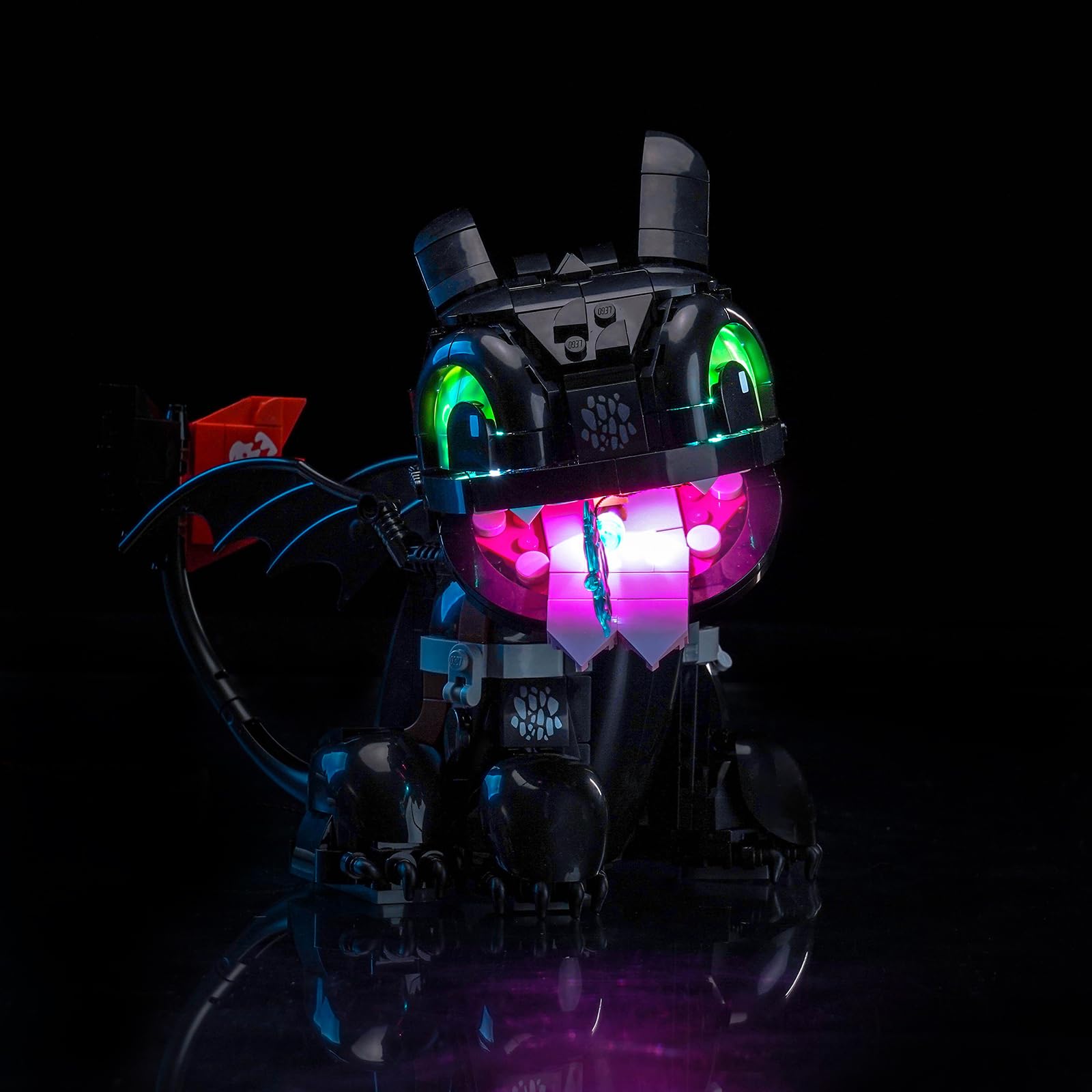 LED Światła to zestaw kompatybilny z Lego 10375 How to Train Your Dragon: Toothless, kreatywna oświetlenie