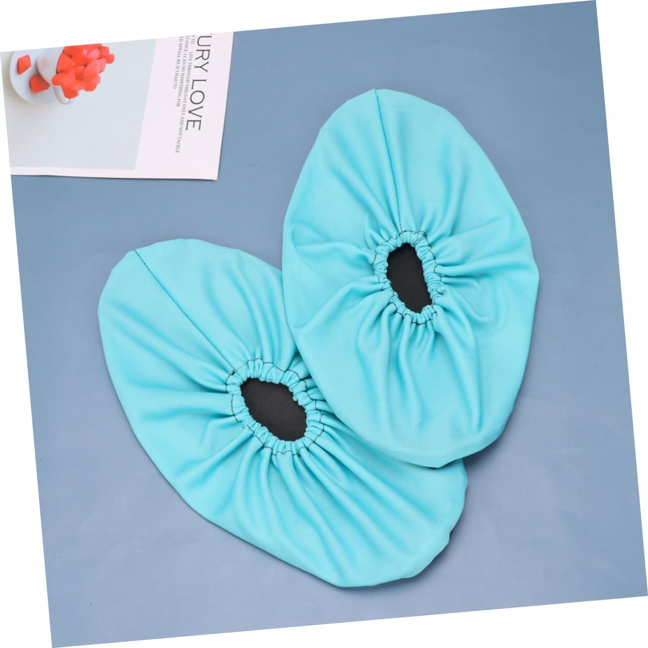 Ciieeo 5 Pairs Anti-slip Sole Shoe Cover Reusable Anti-slip Shoe Covers Shoe Covers Washable Shoe Protector Shoes Covers Waterproof Anti-skid Overshoes Adults Shoes Cover Shoes Pouch Blue