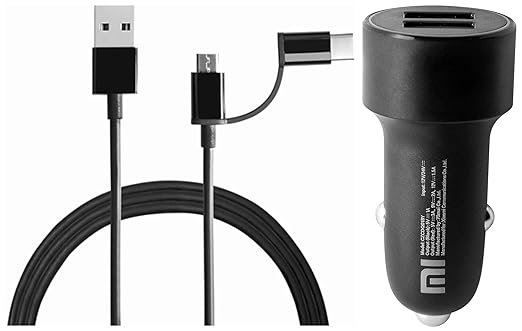 Mi 2-in-1 USB Cable (Micro USB to Type-C) 100cm + Charger