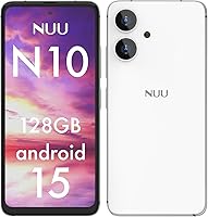 Vista 10 de NUU Teléfono celular básico N10 para T-Mobile, Mint, Metro, Qlink, Tello y más 4 GB/128 GB, perfecto para adolescentes, Dual SIM 4G, Octa-Core 6.6
