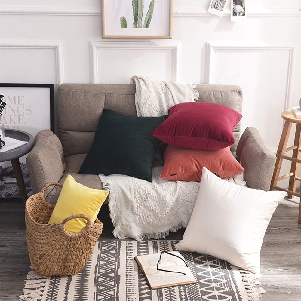 Set of 4 Decorative Outdoor Throw Pillow Covers,Patio Balcony Waterproof 18 x 18 Inches Square Pillow Cases,PU Coating Pillow Shell for Home,Garden,Cushion,Couch, Bed,Sofa (Grey, 18x18) : Patio, Lawn & Garden