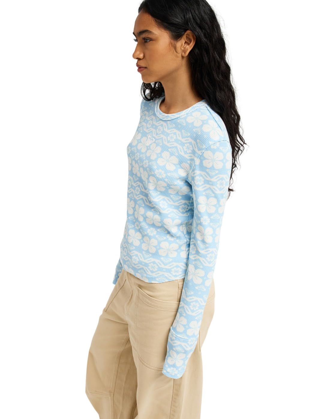 Roxy Snowflake Jam - Langärmliges Oberteil - Frauen - XS - Blau.