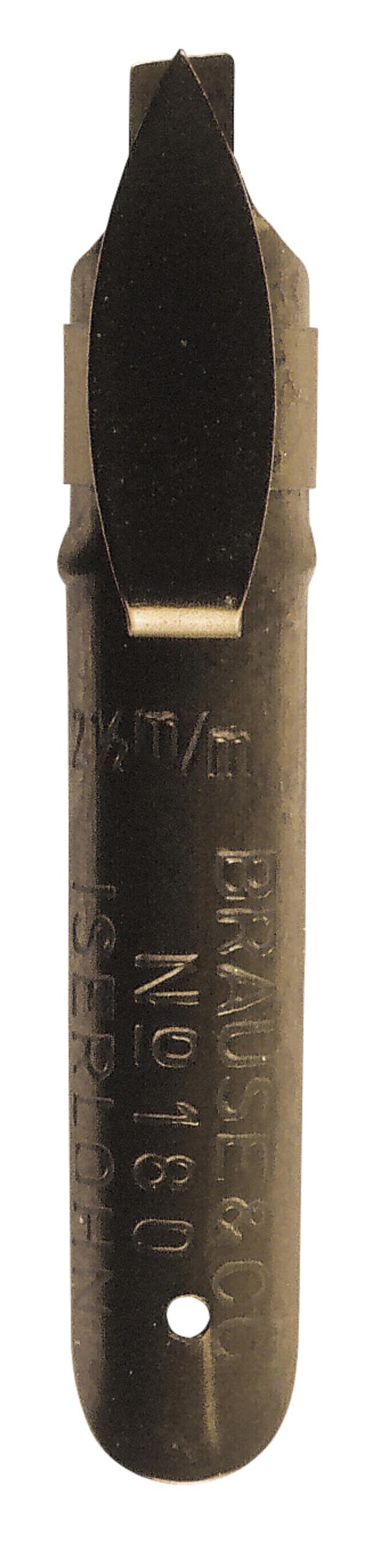 Brause 318525B - Calligraphy nibs for penholder - Box of 3 Bandzug Gauchers nibs- 2,5mm - Manufactuered in Germany - Drawing - Writing - Creative Tools