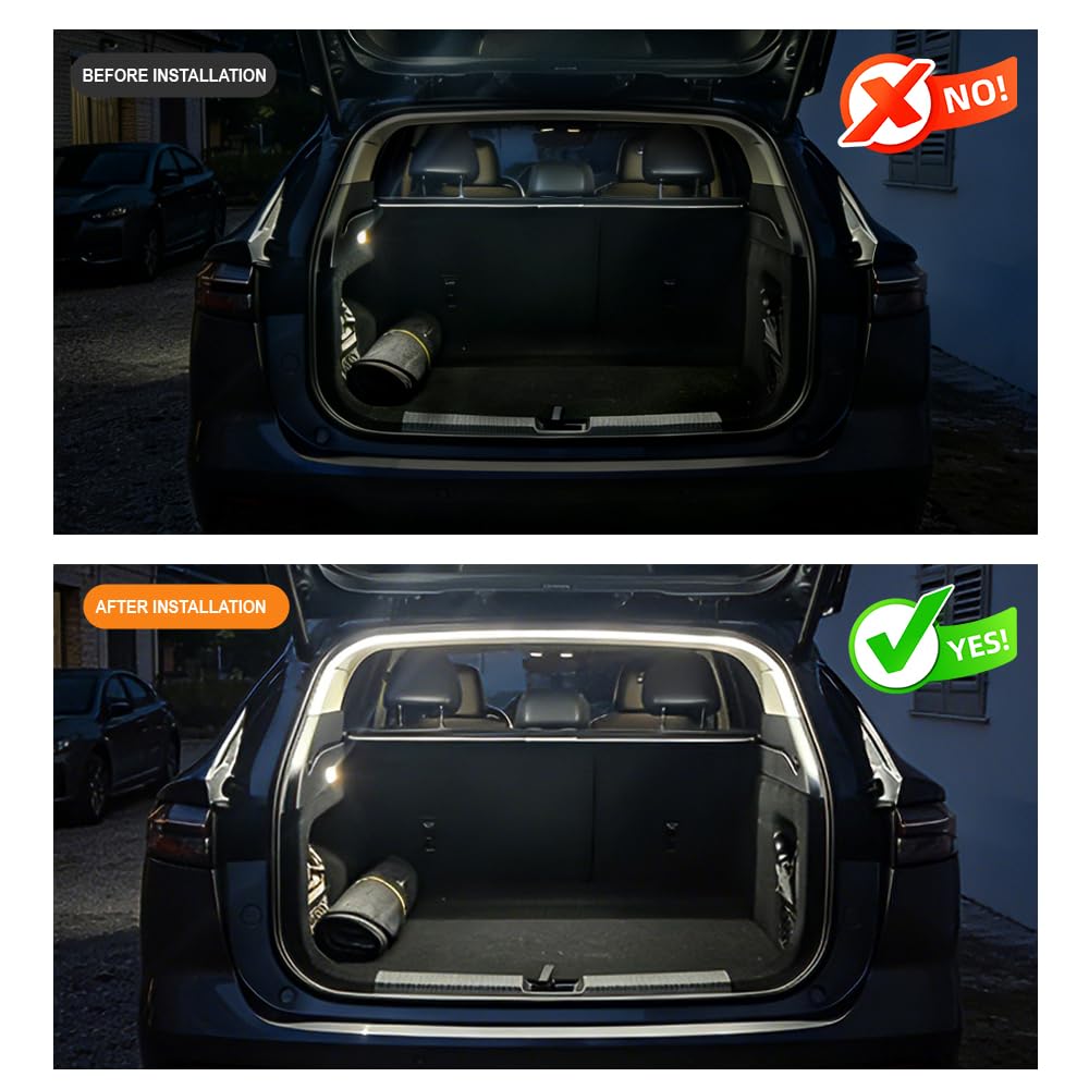 Barra LED Bianca per Bagagliaio Posteriore con Connettore Personalizzato, Compatibile con MG HS MG4 MG5 MG7