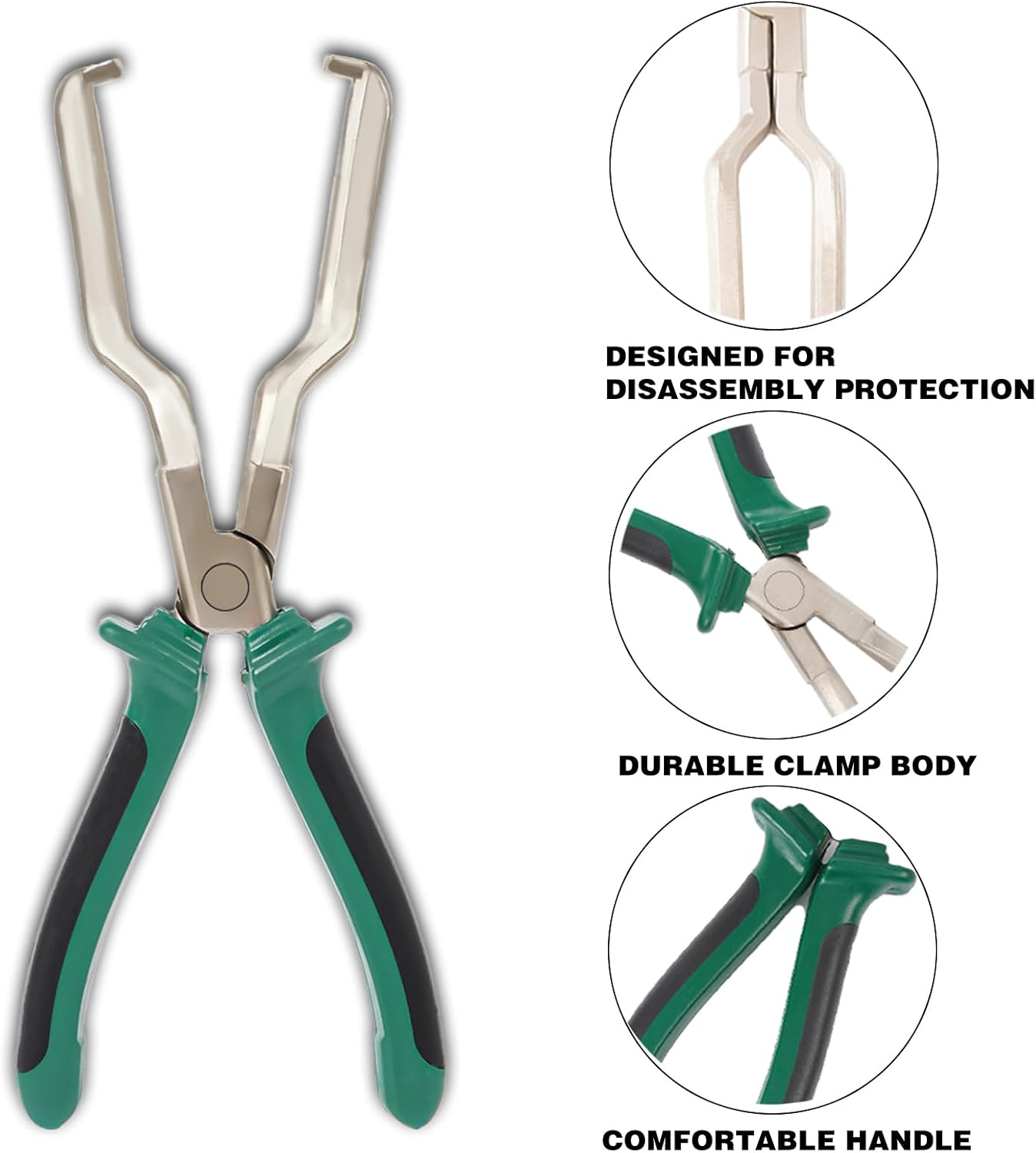 Aleric Electrical Disconnect Pliers - 2Pcs Fuel Line Disconnect Tool, Fuel Filter Caliper, Fuel Line Petrol Clip Pipe Pliers, Automotive Electrical Connector Disconnect Fuel Feed Pipe Repair Tool