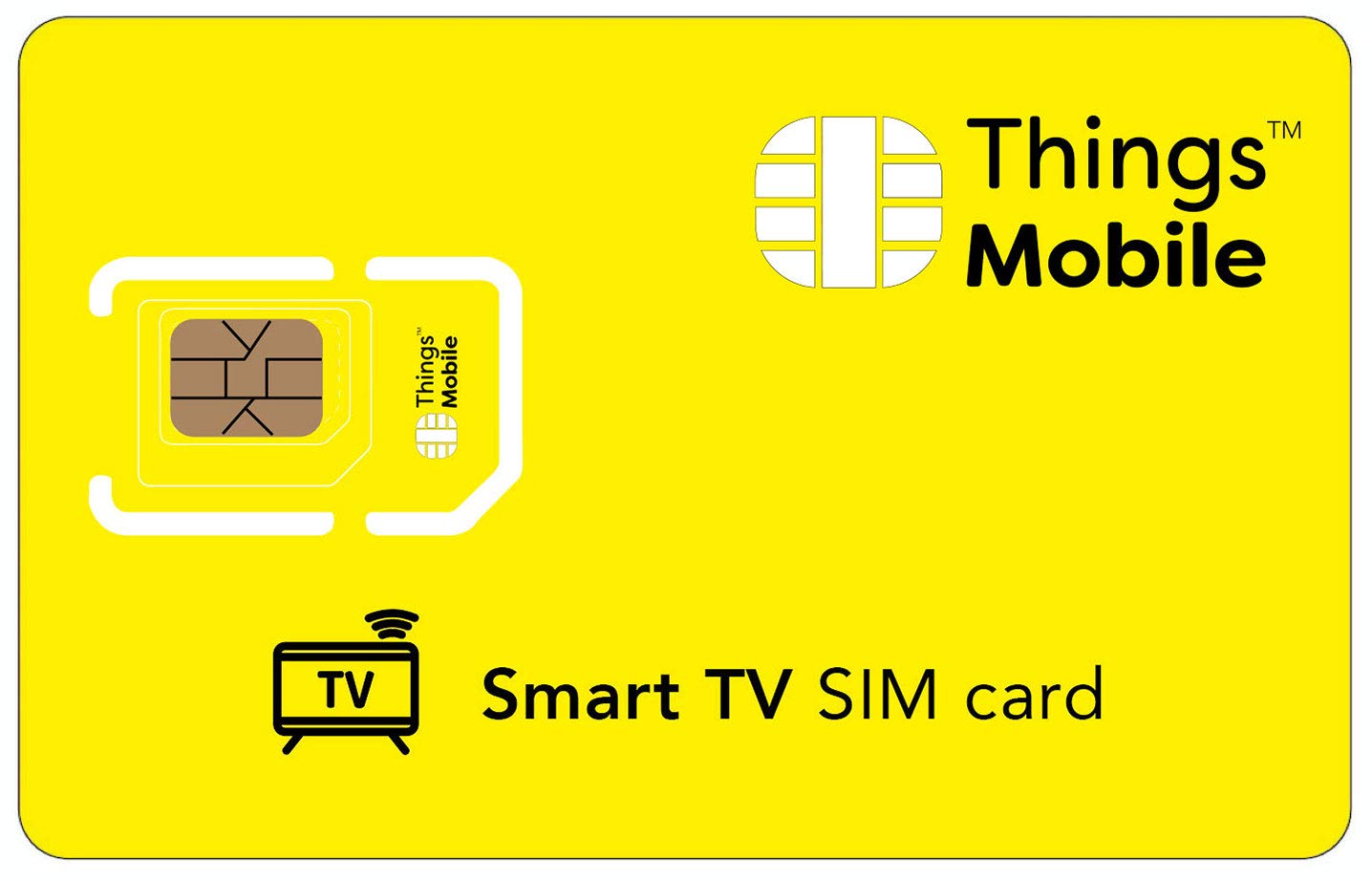 SIM Things Mobile Per SMART TV E IoT – Copertura Globale, Nessun Canone, 10€ Di Credito Incluso, Dati E SMS (no Voce)