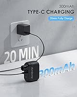 Vista 7 de Mini bomba de bicicleta, bomba eléctrica para neumáticos de bicicleta máx. 100 PSI, bomba de aire portátil para bicicleta con válvula Presta