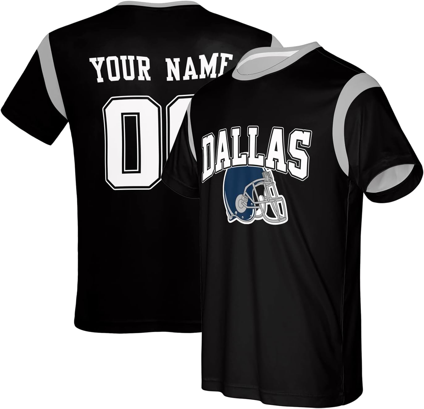 Shirt Personalized T-Shirt Custom Name Number Sports Game Day Short Sleeve Jersey Sports Gifts for Men Women Kids - Image 2
