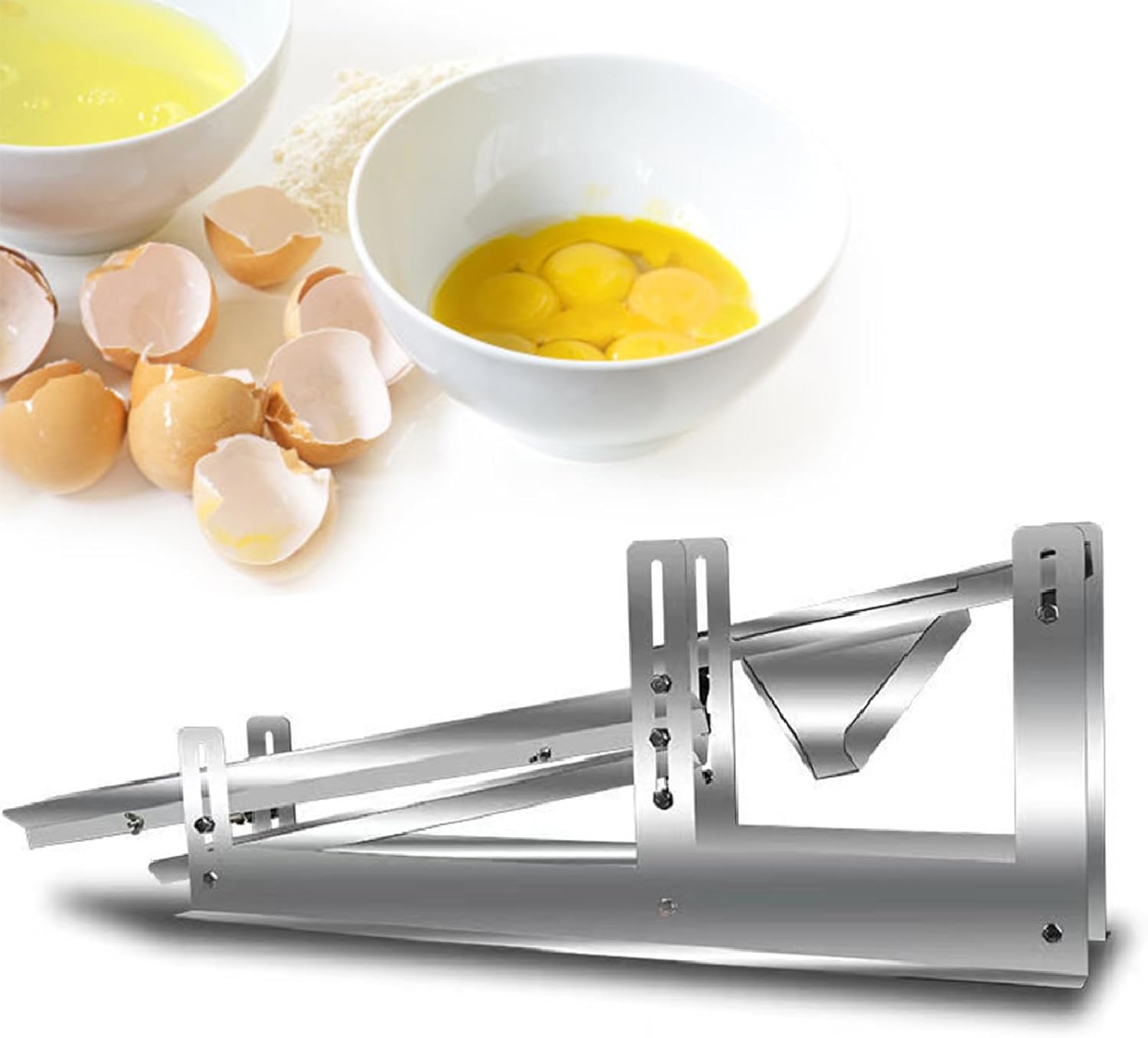 800 Eggs/H Egg Yolk Separator – Commercial Egg White Separator Machine for Bakeries, Chefs – 3-Second Separation, Stainless Steel, No Mess