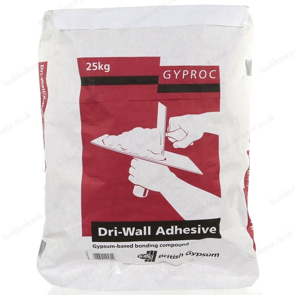 10 x 25kg BG Gyproc Plasterboard Adhesive Board Adhesive Dri/Dry Wall