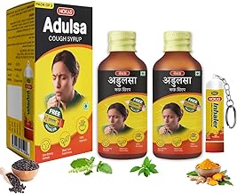 MEDMANOR No-Kas Adulsa Ayurvedic Cough Syrup | Fast Relief from Dry & Wet Cough, Sore Throat & Throat Irritation | Natural Immunity Booster with Tulsi, Yashtimadhu, Kantakari & Pipali | Herbal Formula with Menthol for Cooling Effect | No Side Effects | 10