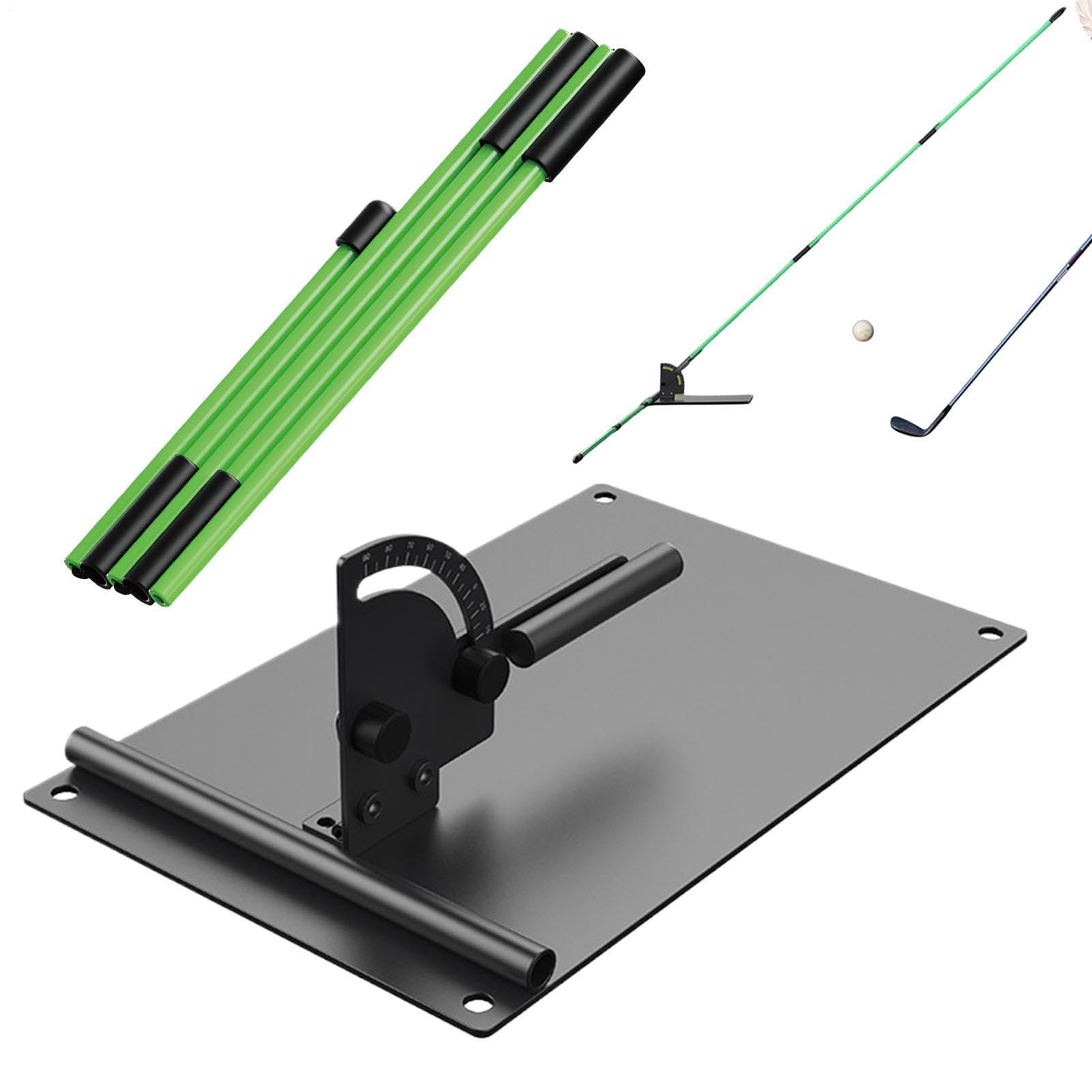 Trainer swing plano golf Práctica Ajustable Y Portátil