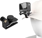 Baseball Cap Metal Clip Mount Baseball Cap Clamp Quick Release Mount for Most Action Camera, Go Pro Hero, Insta360 X5/X4/X3, DJI OSMO Action, AKASO APEMAN Sports Cam