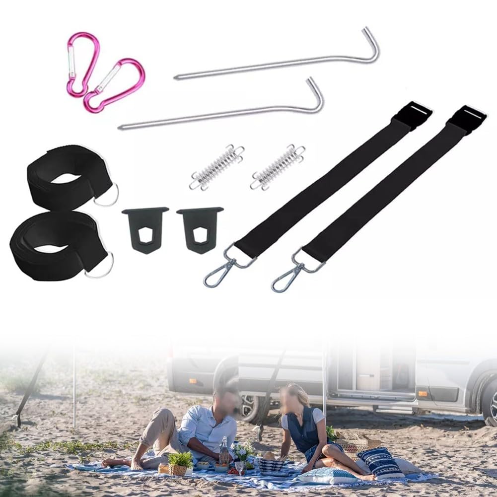 Markisen-Spanngurt-Set, Sturmgurte, fr Wohnwagen, Wohnmobil, Markise,  Sturmgurte, Outdoor-Camping-Werkzeug : Amazon.de: Auto & Motorrad
