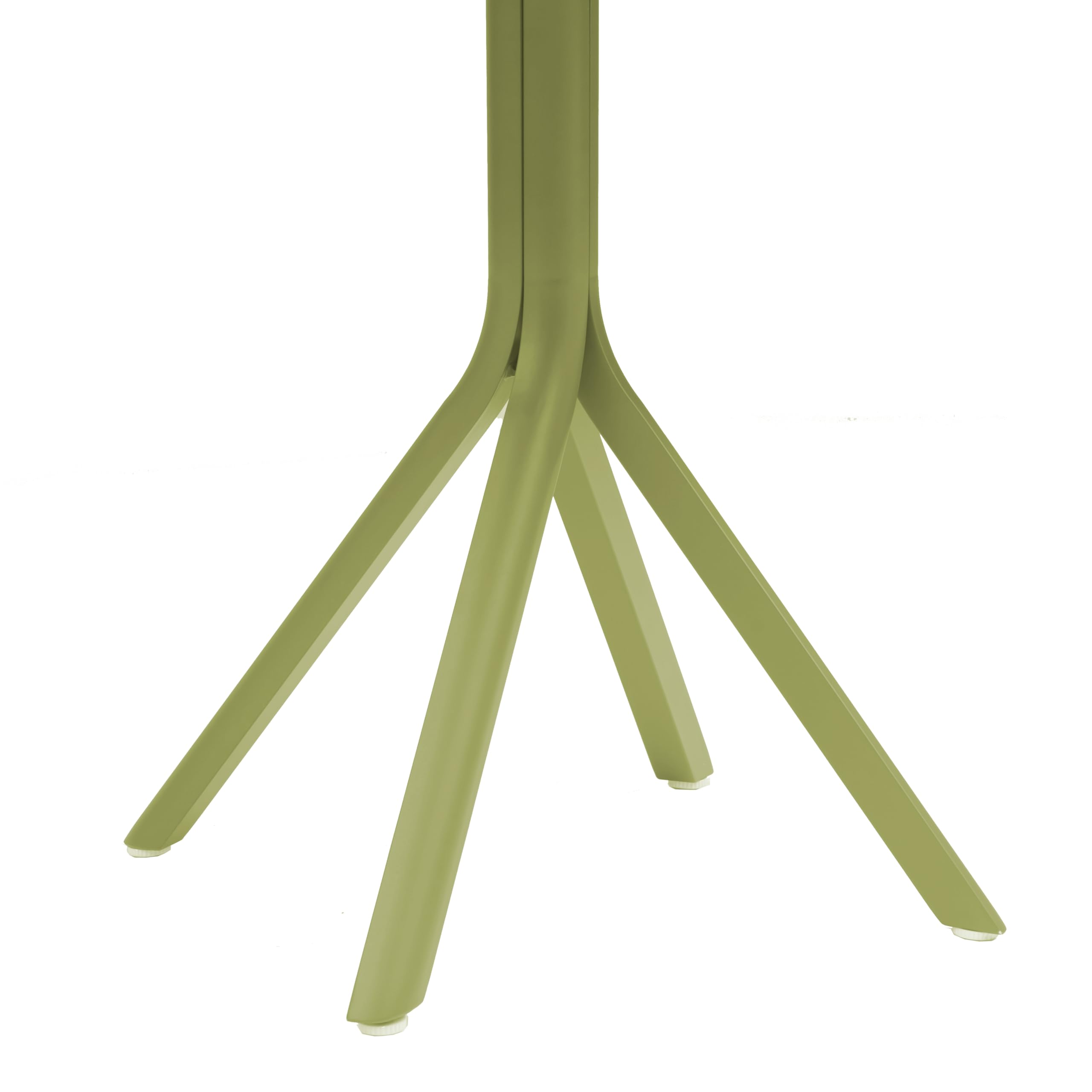 METRO Professional Mesa de Bistró Soto, Redonda, Aluminio, Verde Oliva, 70cm Diámetro, 72cm Altura, para Exterior