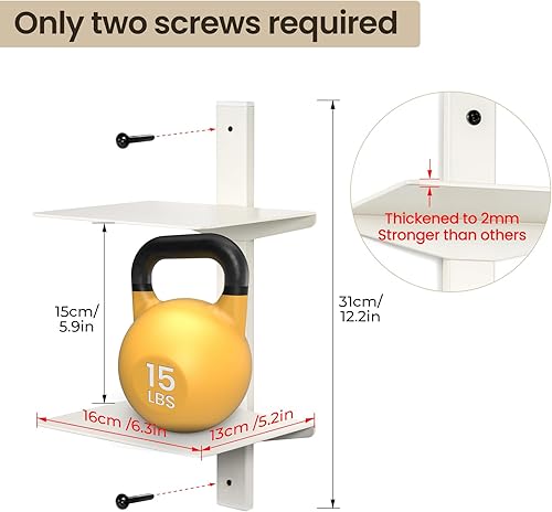 Miniatura 7 de ART-GIFTREE Estantes flotantes para libros para pared, estantería flotante invisible de 8 niveles, torre de libros con lomo vertical, montaje en