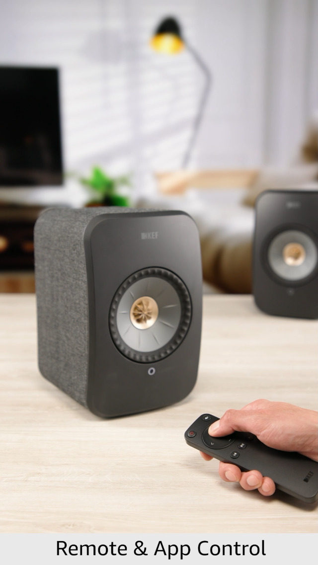 KEF LSXII Black: Compact High-Fidelity Wireless Speakers