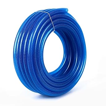 Kuber Industries Basic PVC with Nylon Braided Water Pipe 10 Meter | Water Pipe for Garden, Car & Pet Cleaning | Easy to Use, & Leak Proof Hose Pipe | Blue